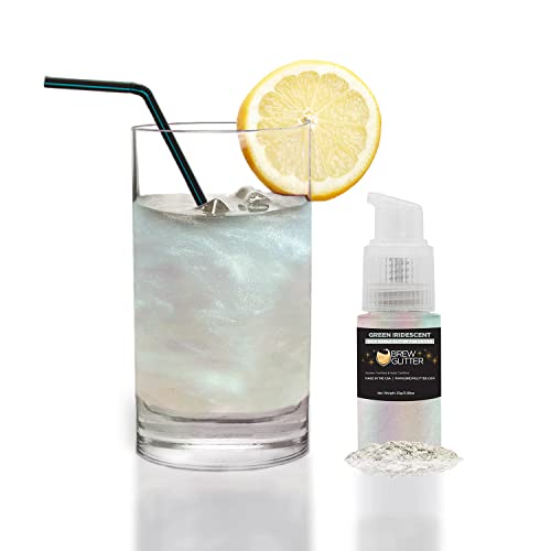 Green Iridescent Brew Glitter Edible Glitter for Drinks