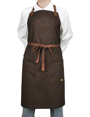 Mens Womens Chef Cooking Kitchen Apron with Pockets