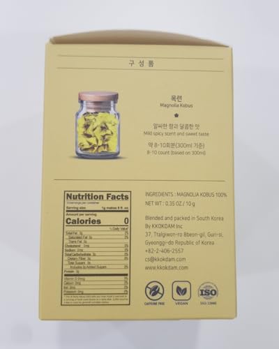 Korean Food KKOKDAM Magnolia Flower Tea