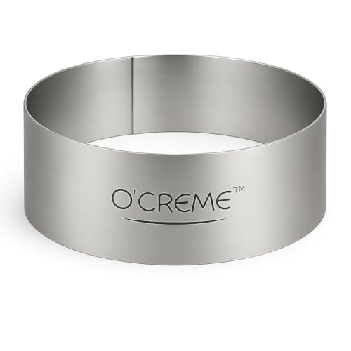 Cake Ring Sturdy Stainless Steel Round Mousse Cake Ring Mold for Baking