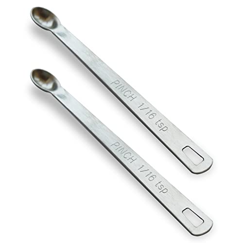 2PCS 1/16tsp(0.31ml) Mini Measuring Spoon, Small Teaspoon for Tiny Amounts
