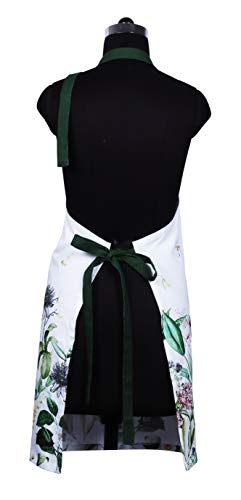 Cotton kitchen Aprons with Adjustable Strap & Waist Ties for Baking Cooking Gardening Spring Apron