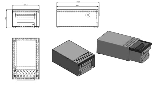 Stainless Steel Adjustable Control Knockbox Drawer