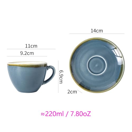 Ceramic Cappuccino Cup Set of 4 (7.8 Count)
