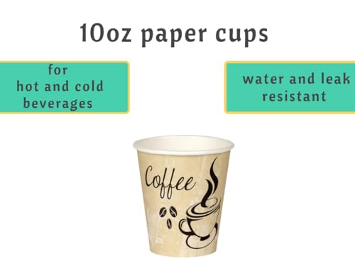 Disposable Coffee Cups (100 Count)