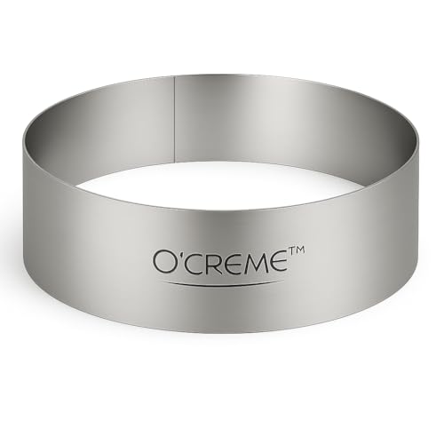Cake Ring Sturdy Stainless Steel Round Mousse Cake Ring Mold for Baking