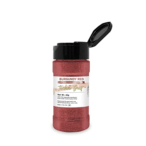 Burgundy Red Edible Glitter
