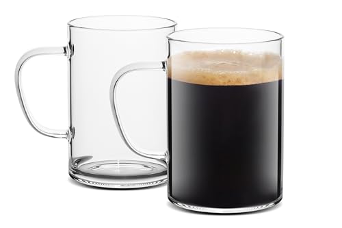 Glass Coffee Mugs (2 Count)