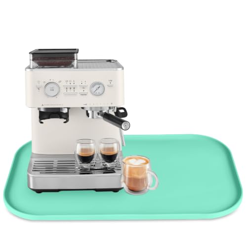 Silicone Coffee Maker Mat with Lip for Countertops