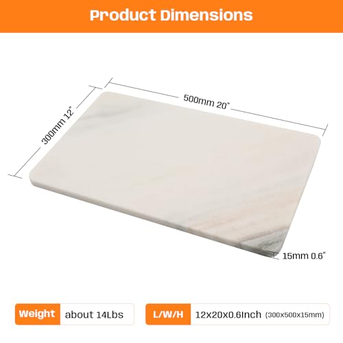 Marble Cheese and Pastry Board 20 x 12 Inch