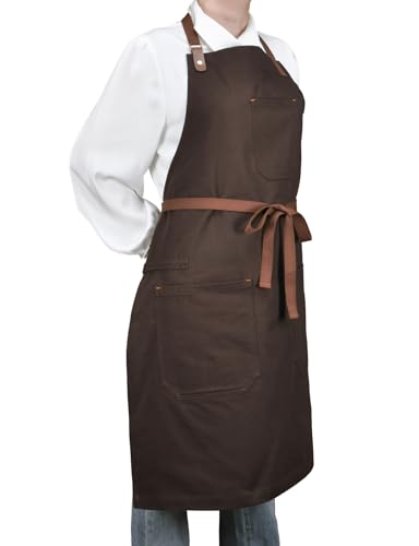 Mens Womens Chef Cooking Kitchen Apron with Pockets