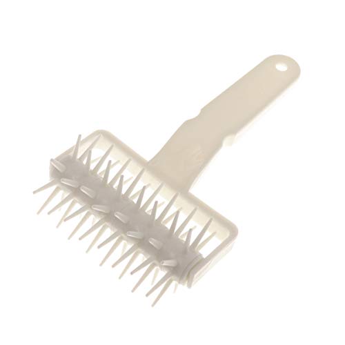 Plastic Pizza Dough Docker Roller 7.87 Inch Baking Spike Roller Pastry Tool Prevents Dough Blistering Even Rising Thin Crust for Pizza and Pastry Preparation