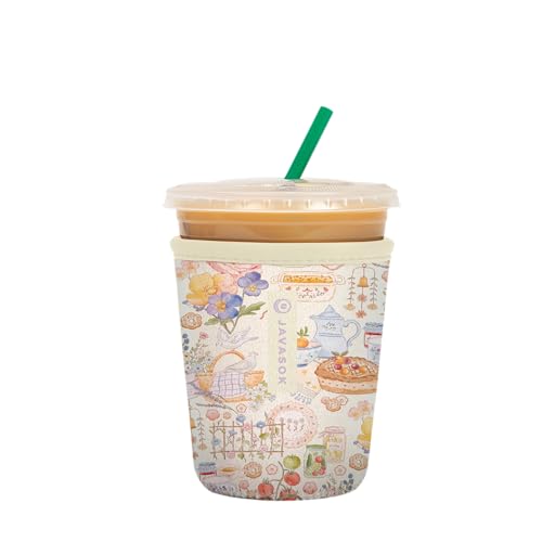 JavaSok Iced Coffee & Cold Soda Insulated Neoprene Cup Sleeve