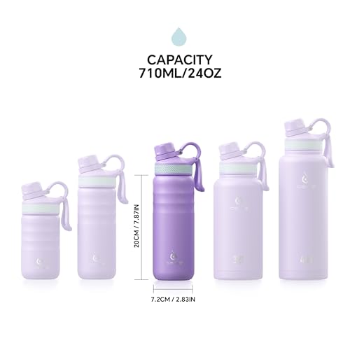 24oz Stainless Insulated Bottle with 2 Leak