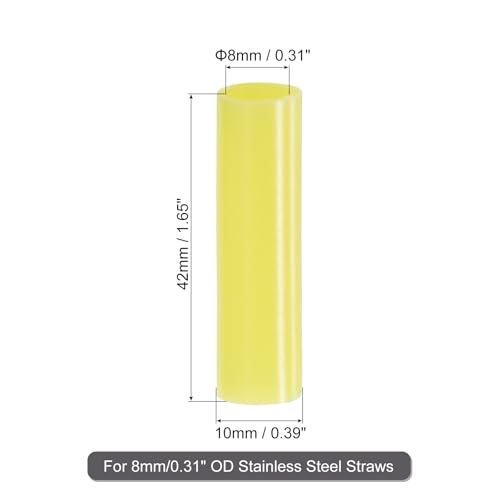 20Pcs Silicone Straw Tips (20 Count)