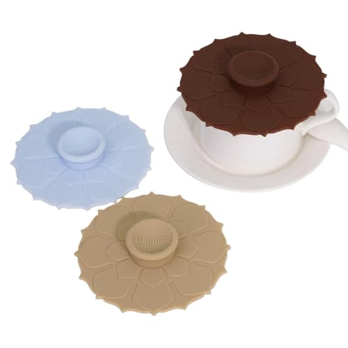 Silicone Cup Covers 4.1 Inch Reusable Silicone Mug and Cup Lids Suction Seal Lid Caps to Keep Drink Warm or Cold for Steeping Coffee Tea And Drink Cover