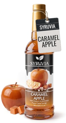Coffee Syrup Caramel Apple Flavored Syrup for Drinks (25.4 Fl Oz)