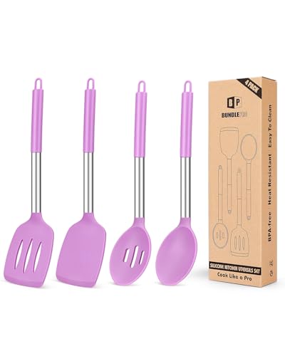 Pack of 4 Silicone Cooking Utensils Set (4 Count)