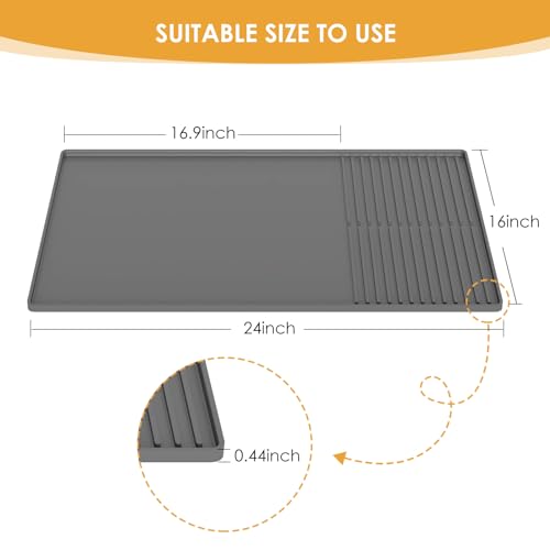 Silicone Coffee Mat with Raised Edges