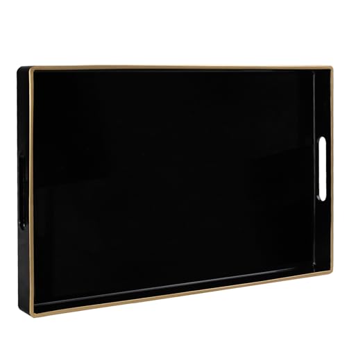 Black Decorative Tray for Coffee Table