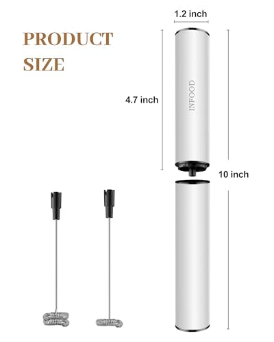 Rechargeable Milk Frother with Cover