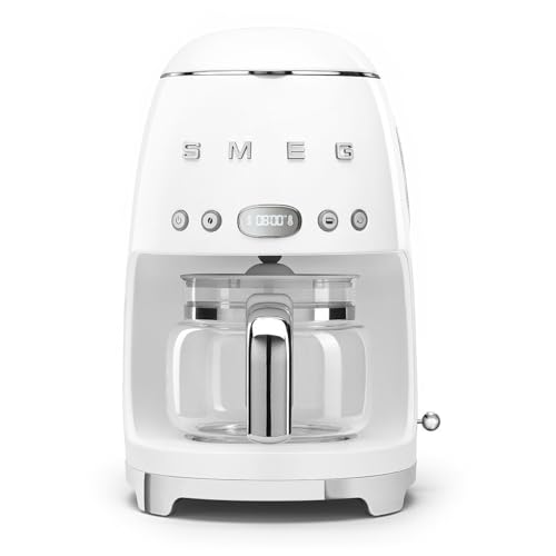 50's Retro Style Aesthetic Drip Coffee Machine with 10 Cup Glass Carafe (10 Count)