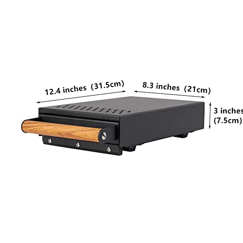 Espresso Knock Box Drawer with Handle Coffee Grounds Container Stainless Steel Coffee Knock Box Espresso Accessories Dump Bin CoffeeBar Accessories