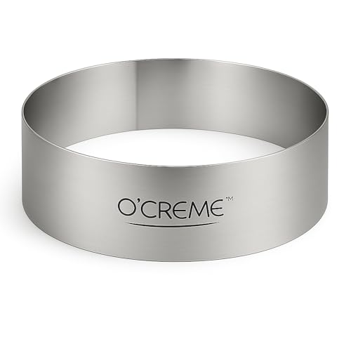 Cake Ring Sturdy Stainless Steel Round Mousse Cake Ring Mold for Baking