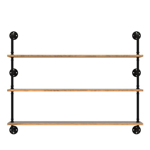 Industrial Pipe Floating Shelves