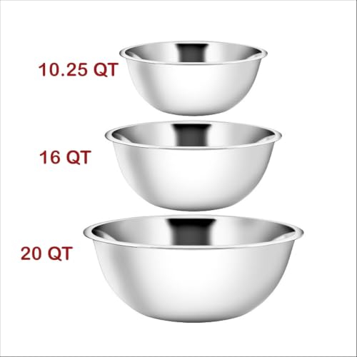Stainless Steel Mixing Bowls Set of 3