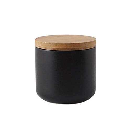 Food Storage Jar Ceramic Canisters With Airtight Seal Lid S 8.7oz