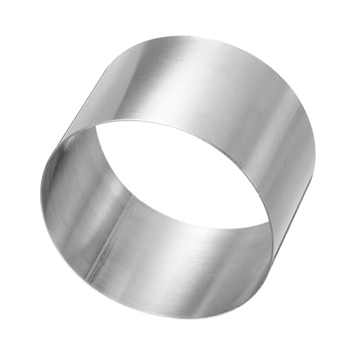 Round Cake Ring 3.14 x 2 Inch Seamless Stainless Steel Pastry Mousse Dessert Ring Mirror Coating for Baking Cooking Making Tool