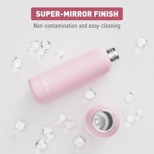 Slim Insulated Water Bottles for Travel 18oz with Clip