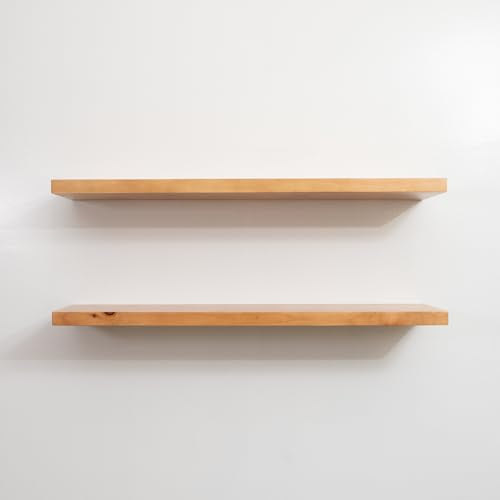 URBANDI Rustic Floating Shelves (2 Count)