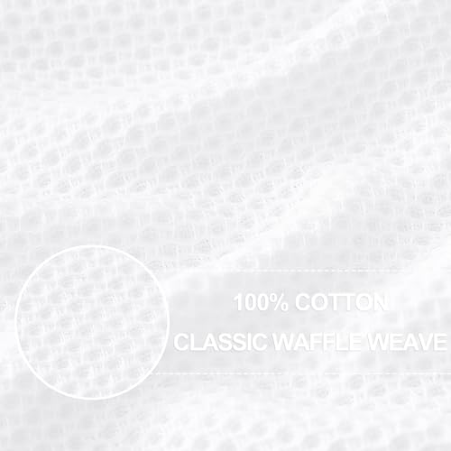 100% Cotton Waffle Weave Kitchen Dish Towels 12 (12 Count)