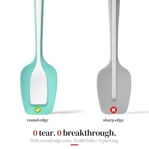 600ºF Heat Resistant Silicone Spoon Spatula for Cooking
