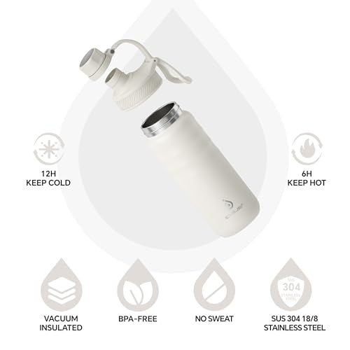 18oz Stainless Steel Insulated Bottle with 2 Leak