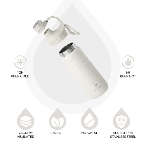 18oz Stainless Steel Insulated Bottle with 2 Leak