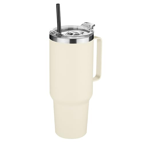 40 oz Stainless Steel Tumbler with Handle