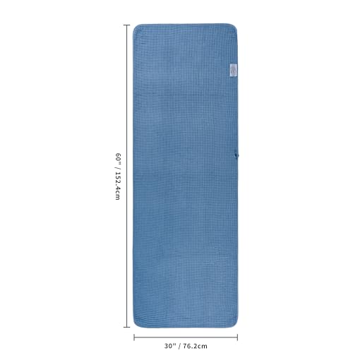 430 GSM Poly Blend Microfiber Quick Dry Waffle Bath Towel (4 Count)