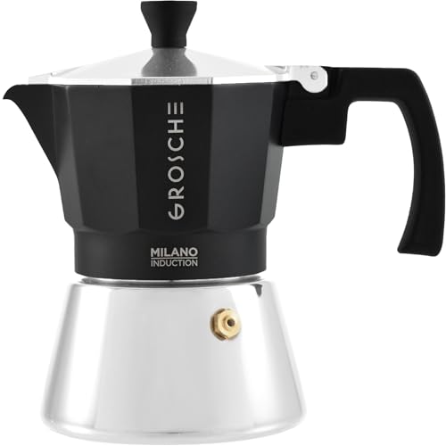Milano Induction Stovetop Espresso Maker Moka Pot 3 Cup