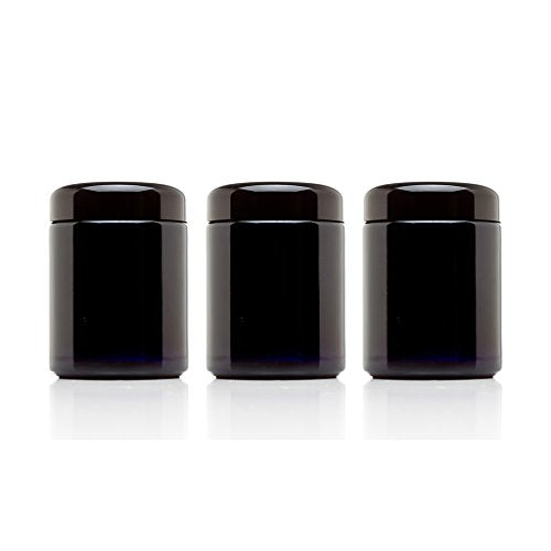 250 ml UV Glass Airtight Storage Jar Set (3 Count)