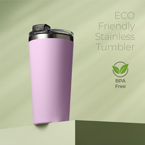 16 oz Insulated Coffee Tumbler with Leakproof Lid