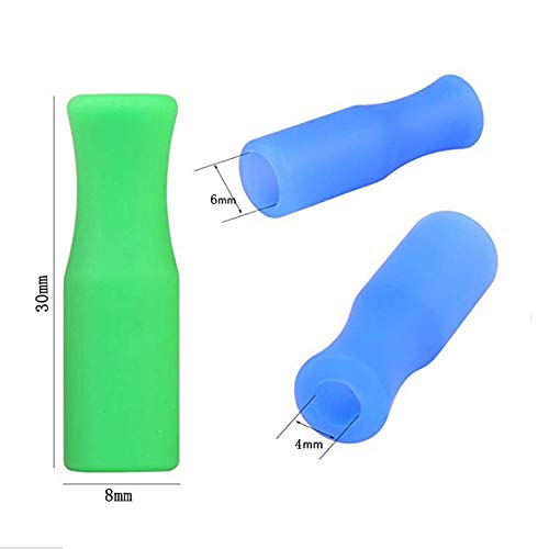 Silicone Straw Tips for Stainless Steel (100 Count)