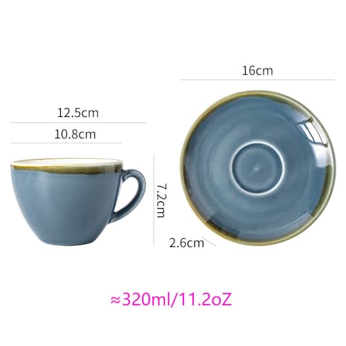 Ceramic Cappuccino Cup Set of 4 (11.2 Count)