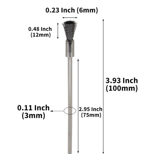 20PCS Wire Brushes with Extended Handle