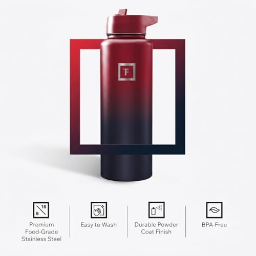 40 oz Wide Mouth Water Bottle with Straw