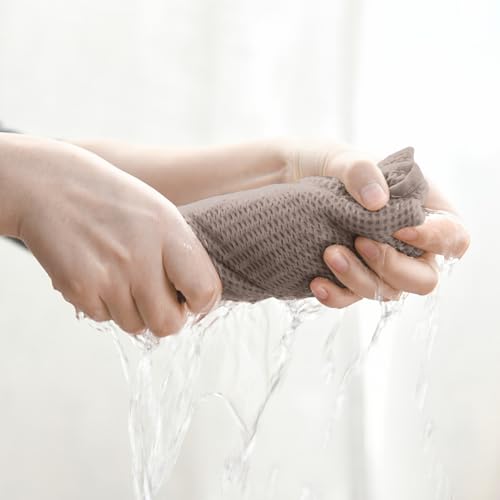 100% Cotton Brown Waffle Weave Kitchen Dish Cloths (6 Count)