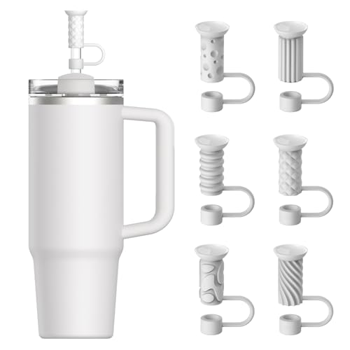 6 Pcs Silicone Straw Covers Cap (6 Count)