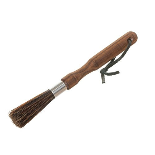 Natural Pig Bristle Espresso Maker Brush with Oiled Thermowood Handle